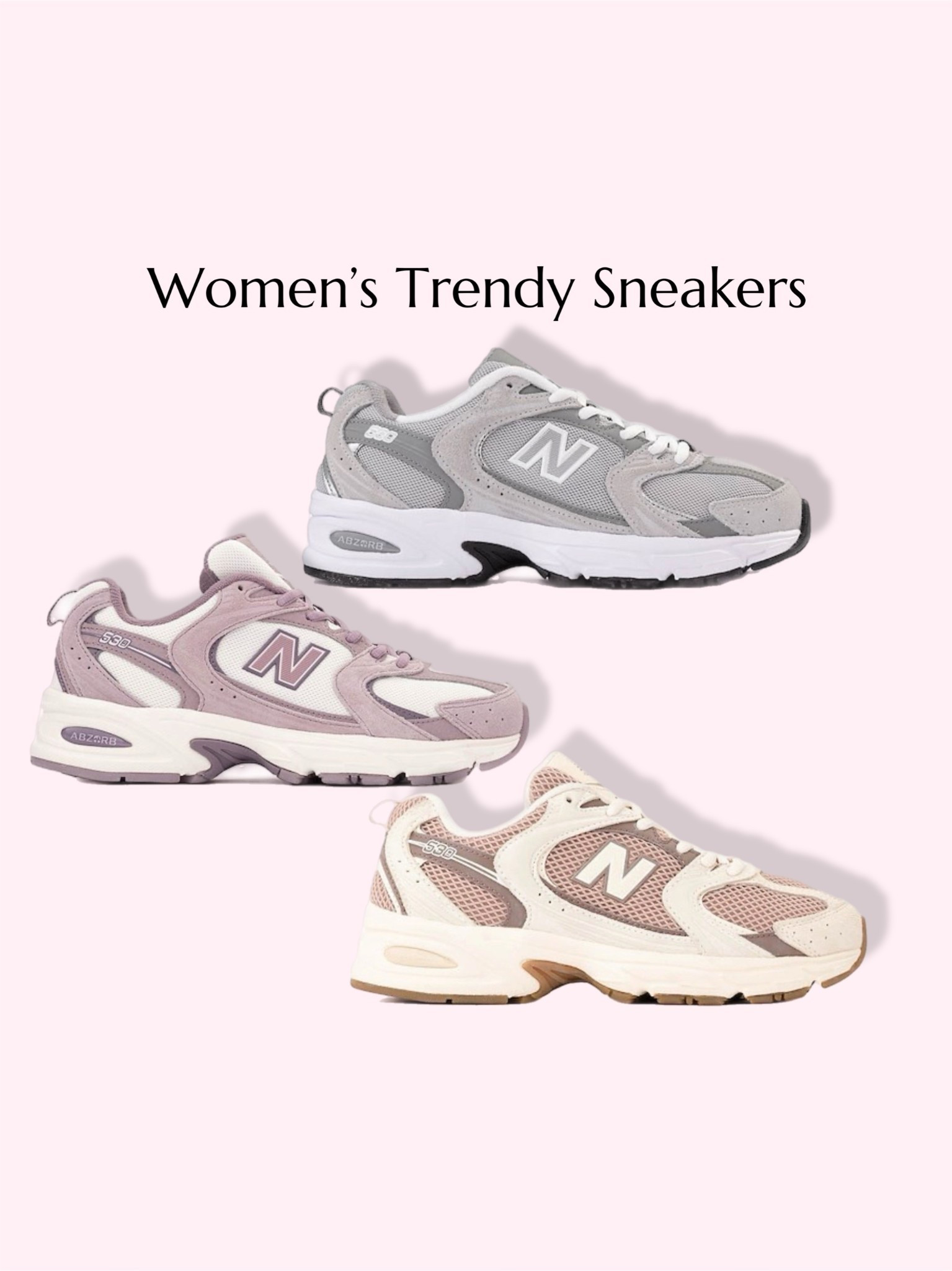 Women’s trendy sneakers. New balance sneakers for women. Trendy shoes, travel style. 

#LTKShoeCrush #LTKTravel #LTKActive