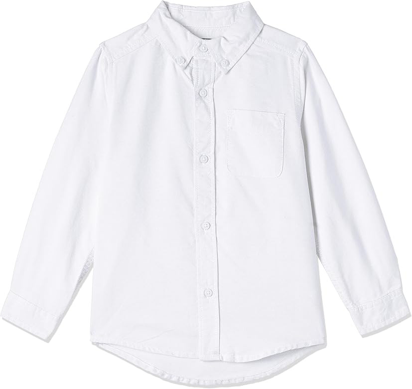 The Children's Place Baby Boys And Toddler Boys Long Sleeve Oxford Button Down Shirt,White,6-9MONTHS | Amazon (US)