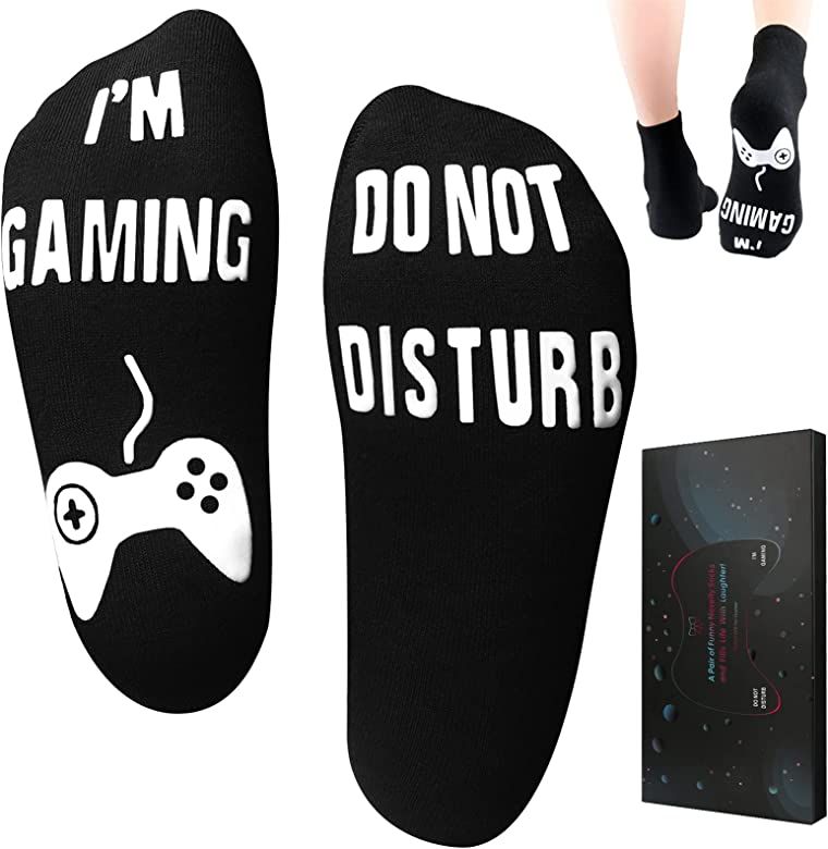 Amazon.com: Do Not Disturb I'm Gaming Socks, Gaming Sock Funny Novelty Great Valentine's Day Gift... | Amazon (US)