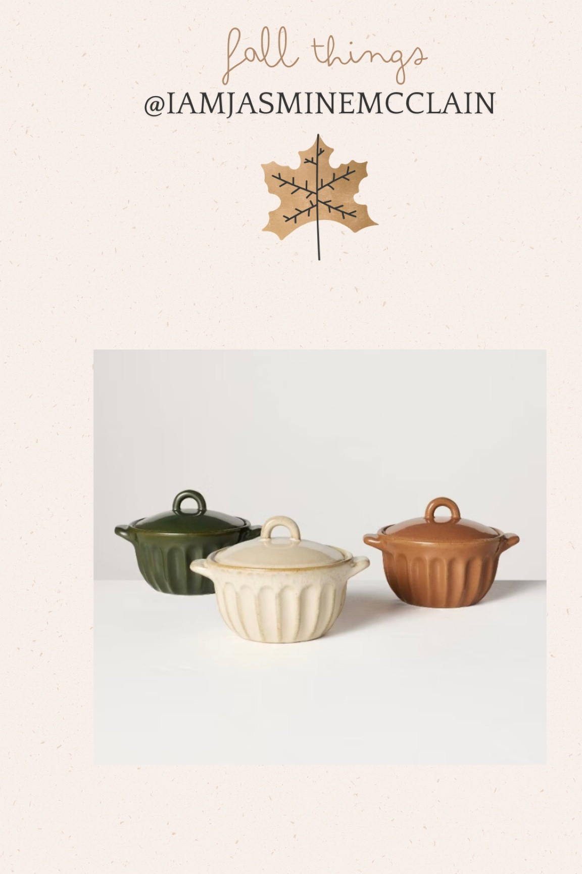 Mini ramekin pots are perfect for Fall time chili bowls! 


#LTKHome #LTKSeasonal #LTKFallSale