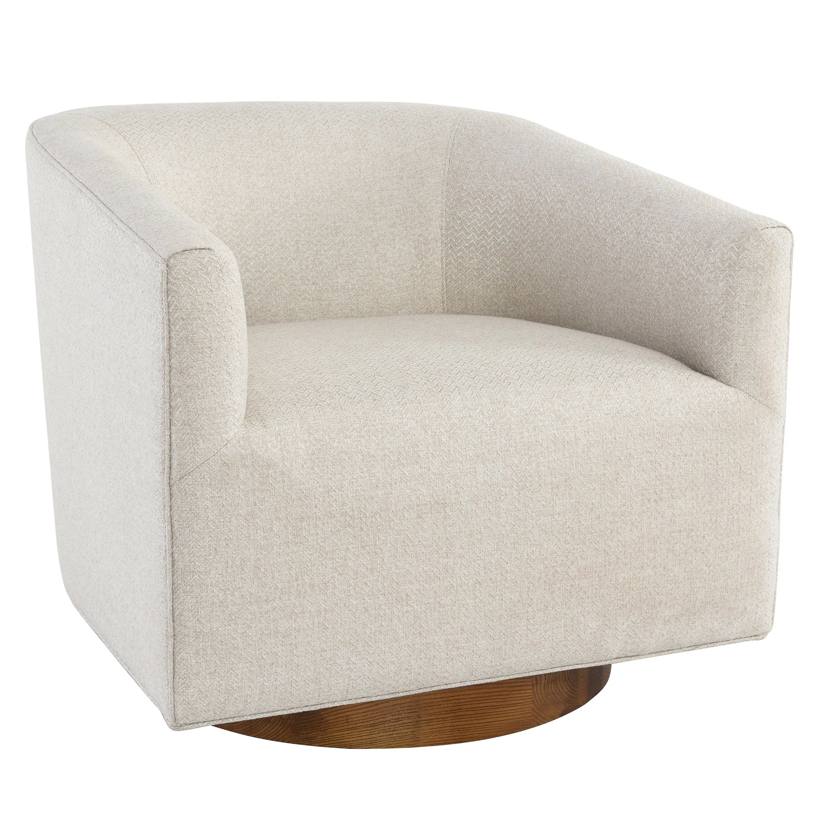 Soverall Upholstered Swivel Barrel Chair | Wayfair North America