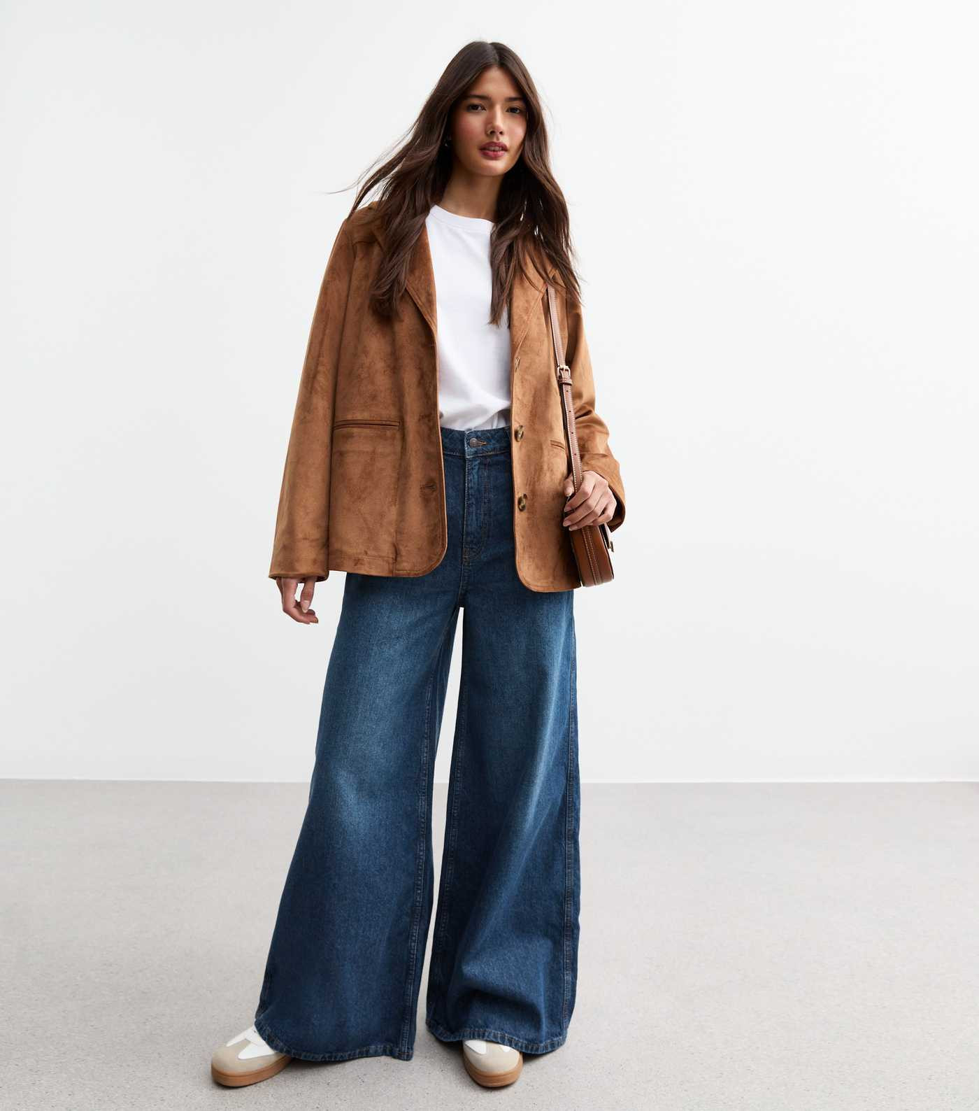 Blue Palazzo Wide Leg Jeans
						
						Add to Saved Items
						Remove from Saved Items | New Look (UK)