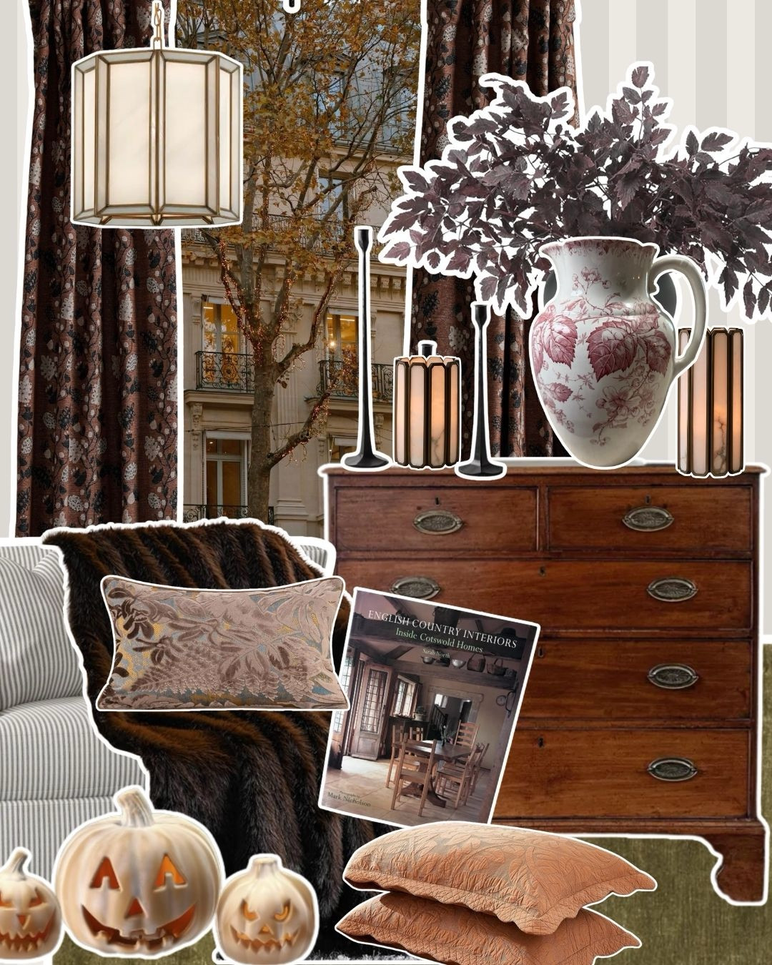Ralph Lauren inspired fall home, chic interiors, cozy home, antique vintage home decor, English cottage, terracotta pumpkins, English transferware, pottery barn, nyc apartment 



#LTKSeasonal #LTKFallSale #LTKHome