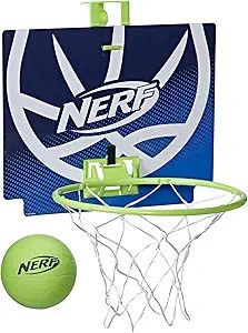NERF Nerfoop, Classic Mini Foam Basketball and Hoop, Hooks On Doors, Indoor and Outdoor Play | Amazon (US)