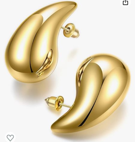Bottega Veneta inspired earrings. Designer dupe. Look for less. Fashion find. Tear drop earrings. Gold earrings. Statement jewelry  

#LTKstyletip #LTKGiftGuide #LTKfindsunder50