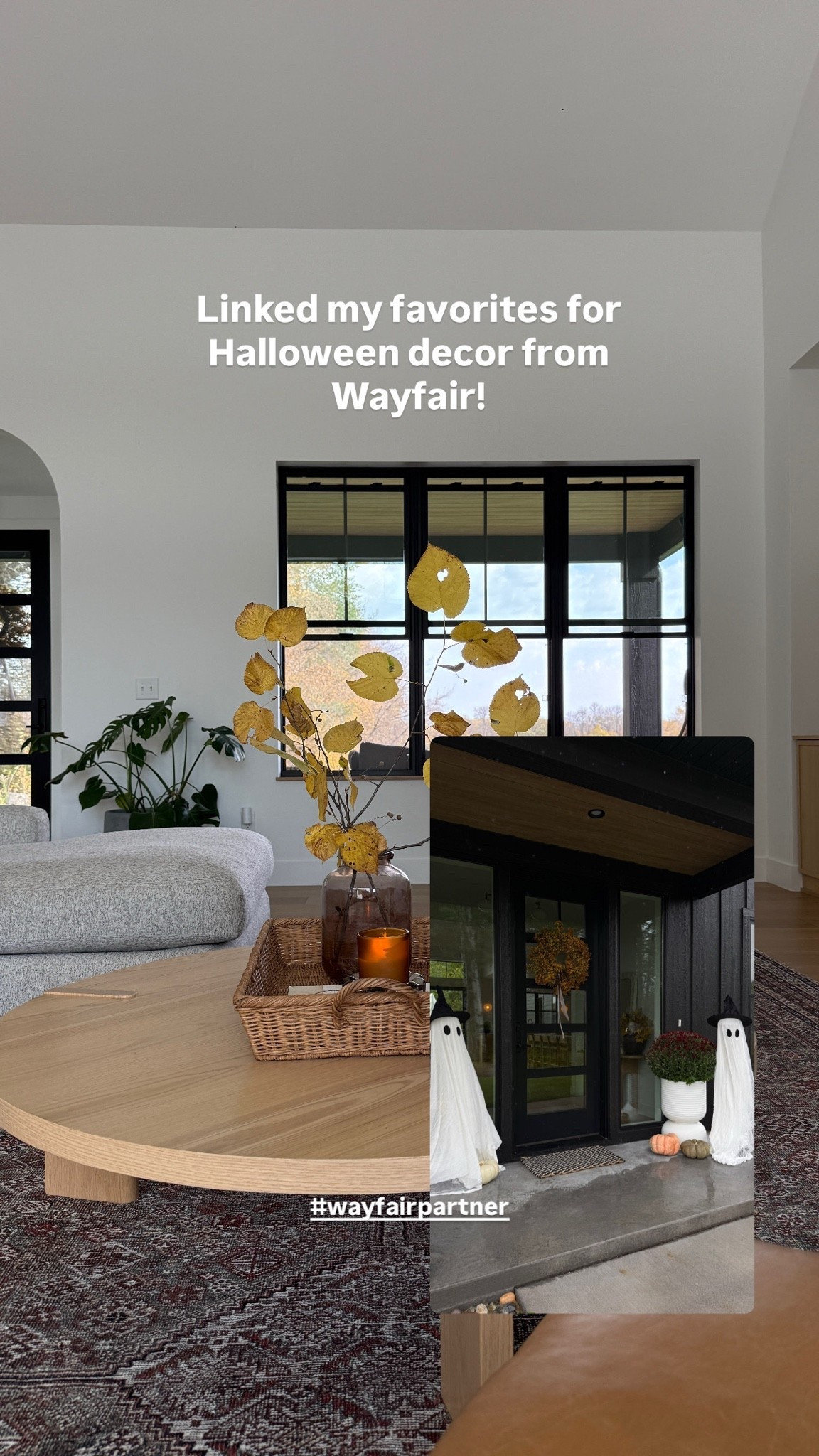 #ad For the mom who wants a pretty home AND to be the fun Halloween mom 👻 These @wayfair finds make room for both. A little spooky, a lot of fun for the kids—and cute enough to leave out all October. 🖤 Shop my Halloween favorites! #WayfairPartner #wayfair