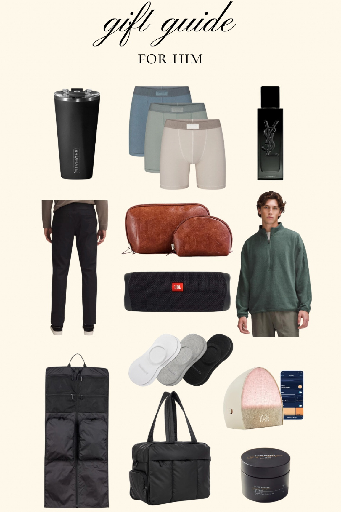 2033 gift guide for him 🩵 functional things & basics that the man in your life will definitely get use out of! the cologne is sooo good it’s what my fiance is wearing on our wedding day. also the brumate is a GREAT gift especially if they’re a coffee drinker - it’s spillproof so perfect for taking to work etc! 

#LTKCyberWeek #LTKGiftGuide #LTKHoliday