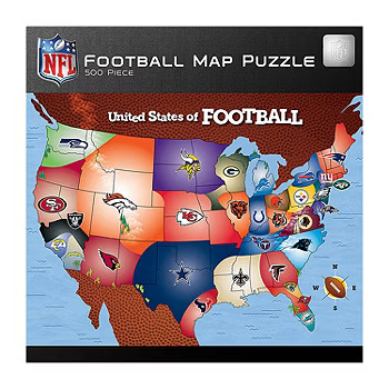 Masterpieces Puzzles Nfl Football Map Puzzle - United States Of Football: 500 Pcs Puzzle | JCPenney