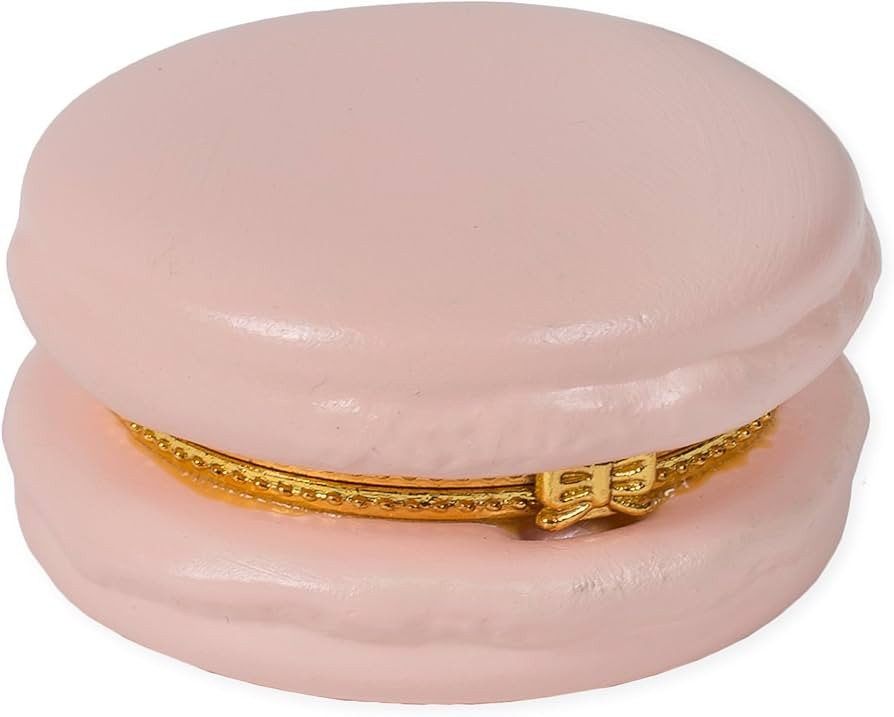 Two's Company Light Pink Macaron 2.25 Inch Ceramic Limoge Style Trinket Box | Amazon (US)