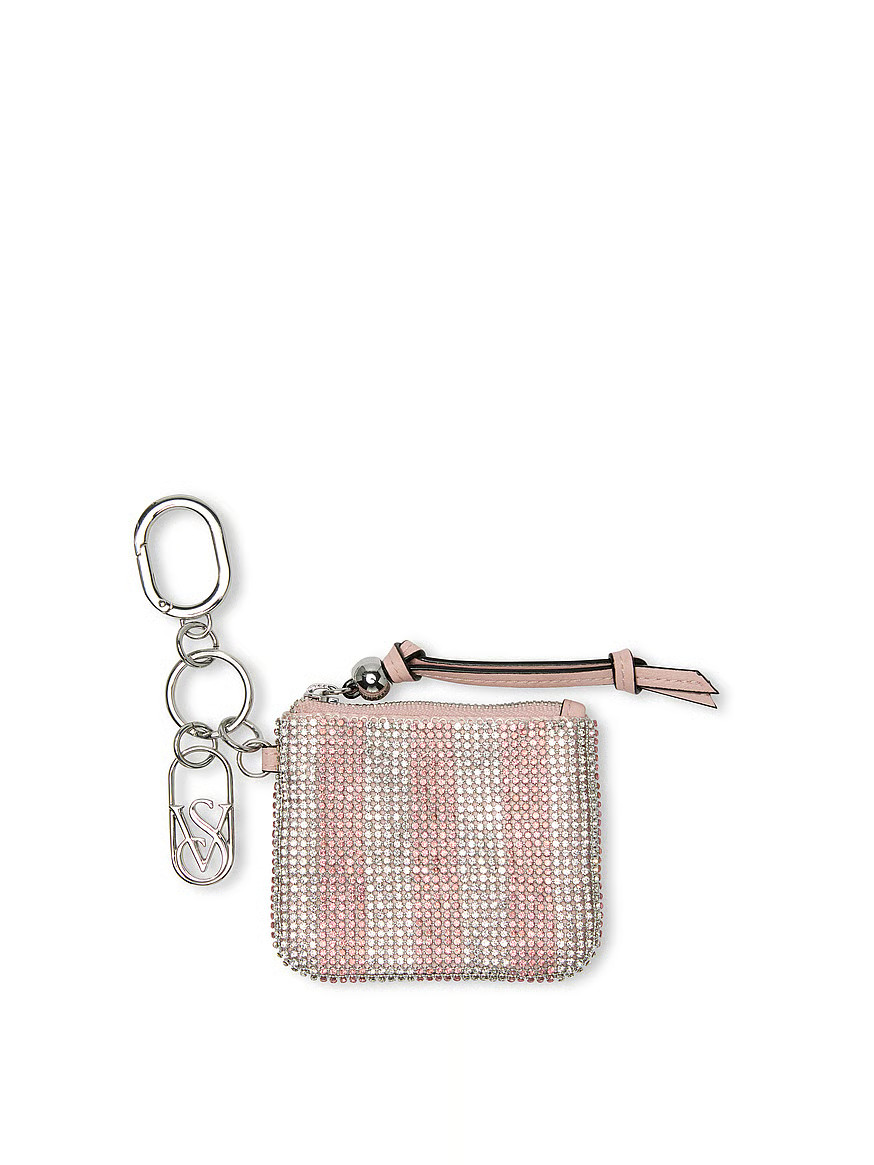 Buy Shine Pouch Bag Charm Keychain, Pretty Blossom - Order Small Accessories online - Victoria's ... | Victoria's Secret (US / CA )