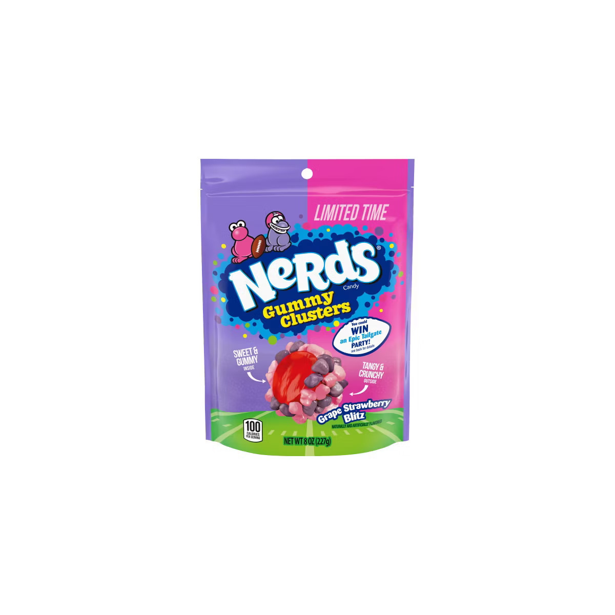 Nerds Gummy Clusters Stand Up Bag Grape Straw - 8oz | Target