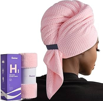 Umisleep Extra Large Microfiber Hair Towel, Ultra Absorbent, Super Soft | Amazon (US)