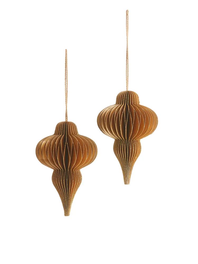 Honeycomb Ornaments Set of 2 | ARKET