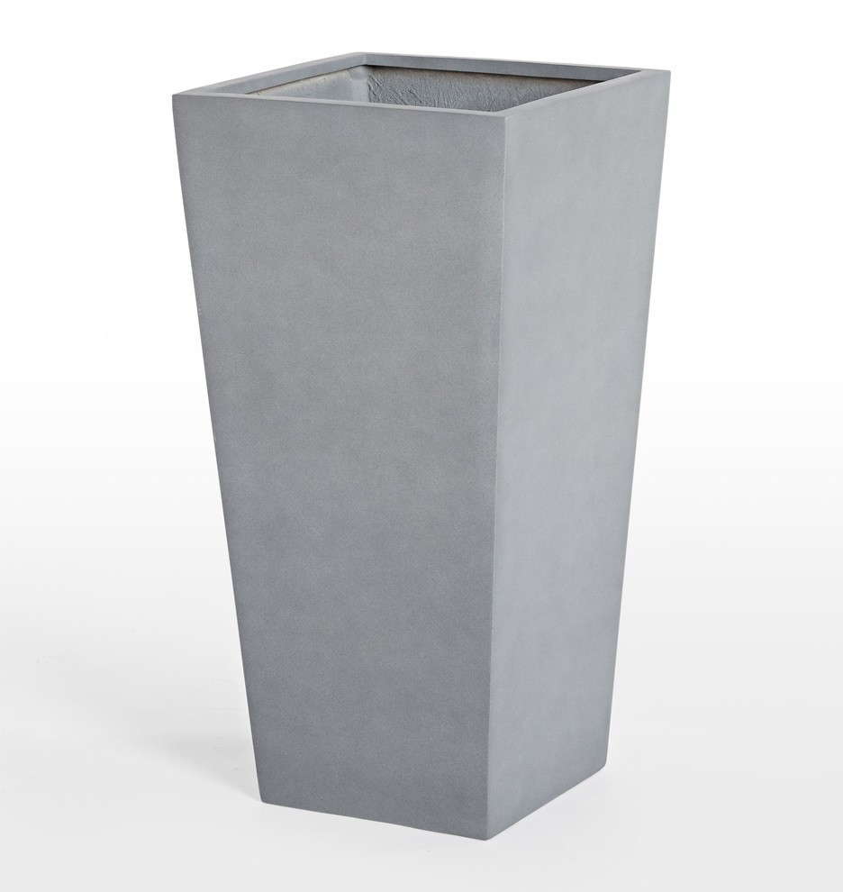 Modern Fiberstone Tapered Planter | Rejuvenation
