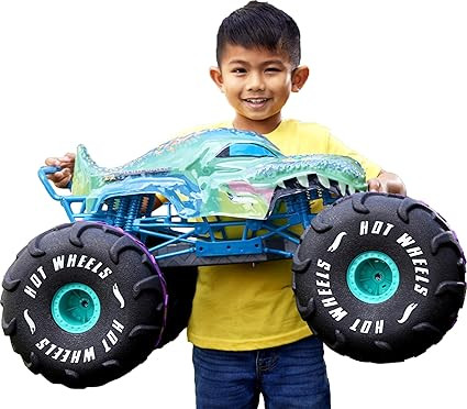 Hot Wheels RC Monster Trucks Mega-Wrex in 1:6th Scale, Extra Large Remote-Control Toy Truck, More... | Amazon (US)