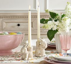 Rustic Bunny Candle Holder | Pottery Barn (US)