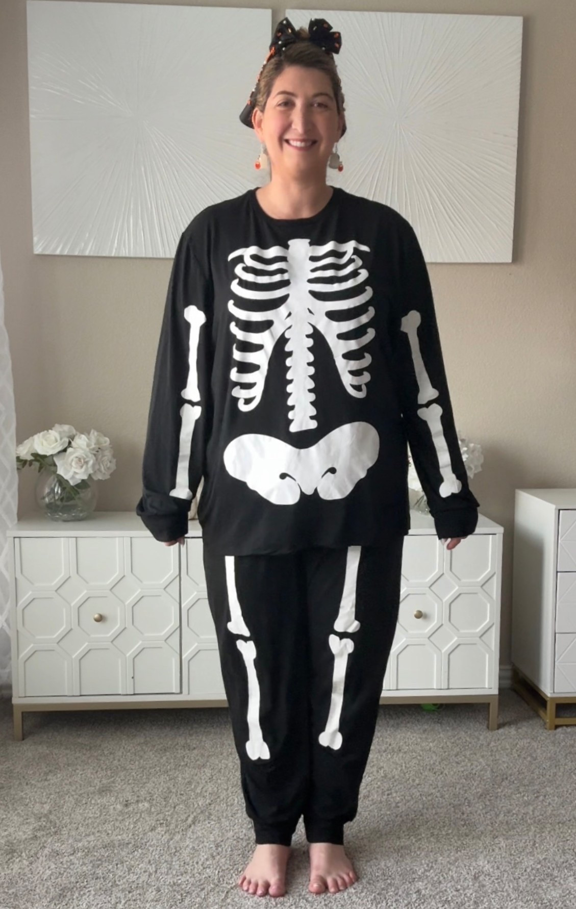 Easy last-minute Halloween costume idea 🎃
This skeleton outfit paired with glow-in-the-dark earrings and a beaded “Boo” headband is the perfect last-minute look 🙌 cute, comfy, and festive 👻✨
Shop the look below and be Halloween-ready in minutes!

easy last minute Halloween costume, Halloween outfit ideas, glow earrings, beaded headband, last minute Halloween costume, Halloween accessories, skeleton costume, quick costume ideas, Halloween 2025, last-minute Amazon, Amazon costume idea, plus size costume idea 

#LTKHalloween #LTKFindsUnder50 #LTKStyleTip
