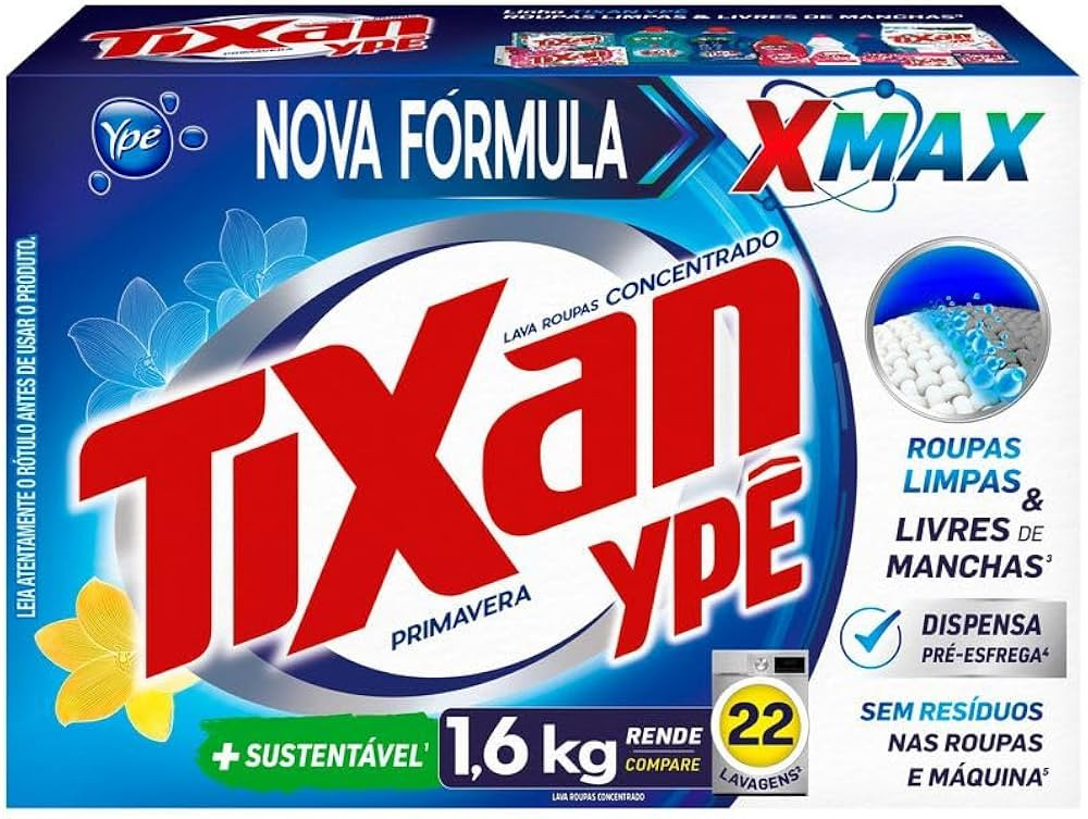 Tixan Ypê Lava Roupas em Pó Primavera 1,6Kg | Amazon (BR)