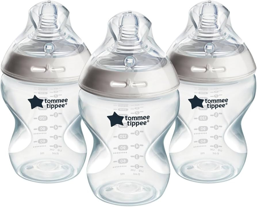 Tommee Tippee Natural Start Baby Bottles for 0m+, Pack of 3 260ml Baby Bottles, with Slow Flow Br... | Amazon (UK)