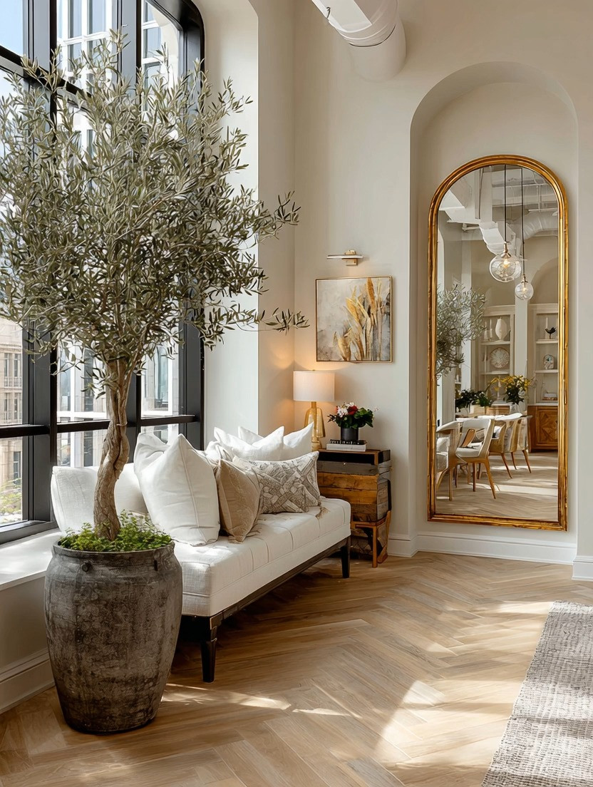 Bring that effortless Italian luxury into your home — with one timeless piece.

A gold frame mirror has a quiet presence. It doesn’t overpower the room, yet it changes everything. The gold adds warmth, the reflection adds depth, and together they create that soft, elevated elegance you feel the moment you walk in.

In an airy, well-balanced space like this, it becomes even more powerful. It enhances what’s already there — the light, the openness, the calm — without competing with it.

This is not a trend piece. It’s a forever piece. One that moves with you as your home evolves, always finding its place.

The key is subtlety — letting one refined detail elevate the entire room.

Explore our edit to find your perfect gold frame mirror — we’ve included multiple shapes and sizes so you can choose what fits your space beautifully. Everything is thoughtfully linked below.

Because true luxury is often the detail you don’t overthink — but always notice.

#InteriorStyling #HomeDecorIdeas #QuietLuxury #TimelessDesign 

 #LTKHome
