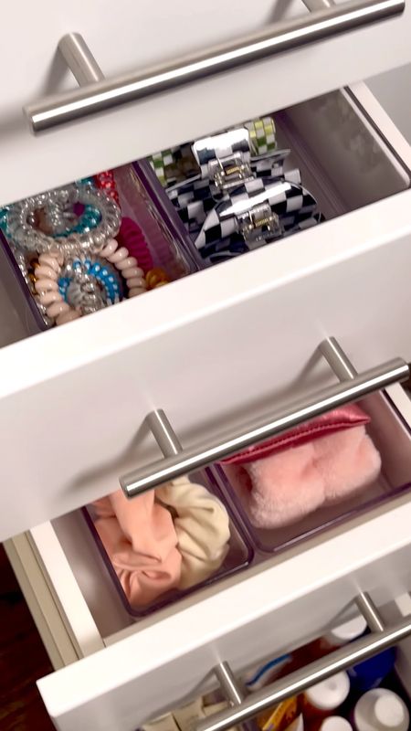 Bathroom drawer organization, the container store, the home edit￼

#LTKhome