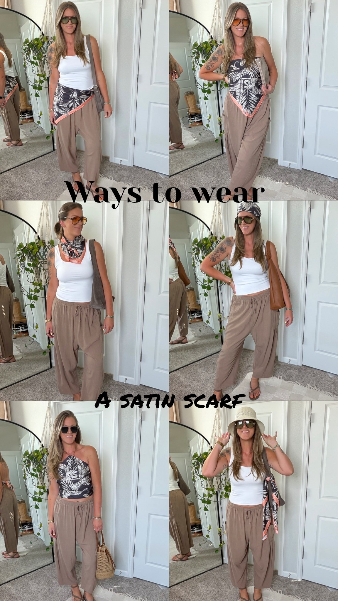 Ways to wear a satin scarf for spring! (Tall & midsized) 

#LTKOver40 #LTKTall #LTKMidsize