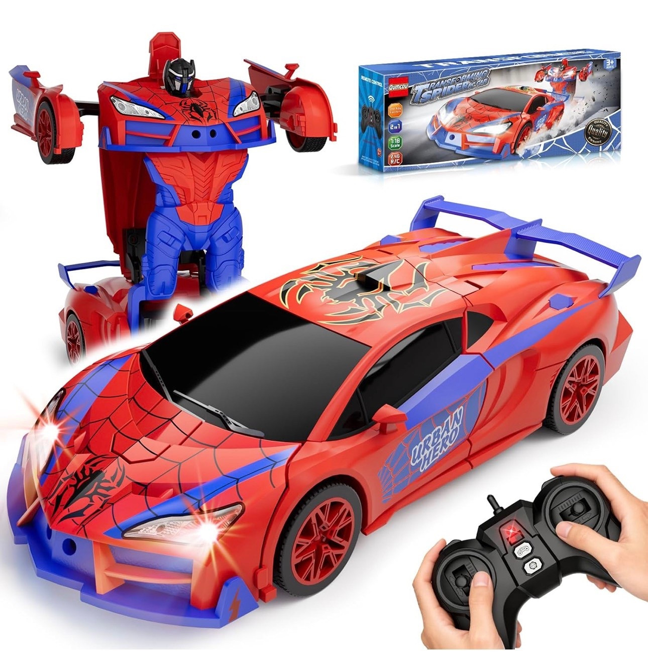 Spider-Man Transformer remote controlled car! 🚗 🕷️ 

#LTKKids #LTKmomlife