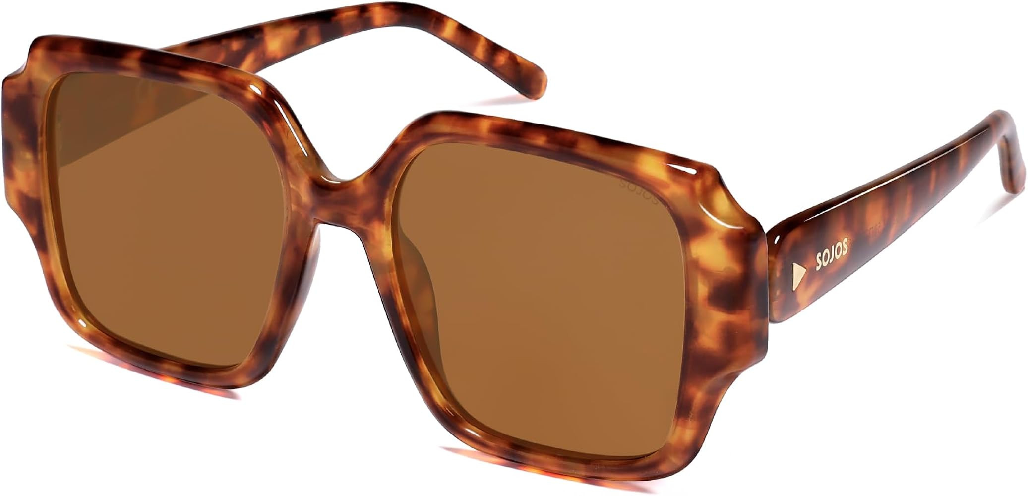 SOJOS Big Retro Square Polarized Sunglasses Womens Mens 70s 80s Vintage Oversized Sunnies SJ2359 | Amazon (US)