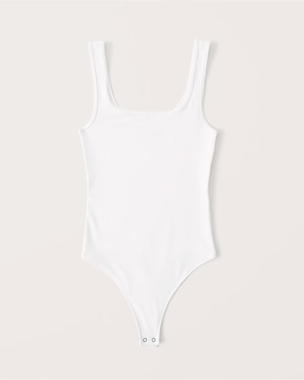 90s Seamless Fabric Tank Bodysuit | Abercrombie & Fitch (US)