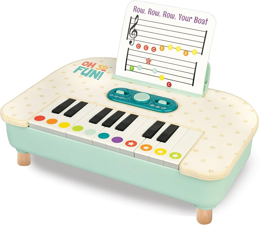 MindWare Oh So Fun! Take-Along Piano Toy for Toddlers – Interactive Musical Learning Toy with L... | Amazon (US)
