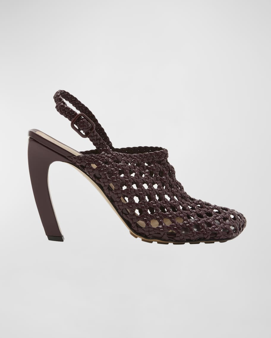 Bottega Veneta Jimbo Braided Slingback Pumps | Neiman Marcus