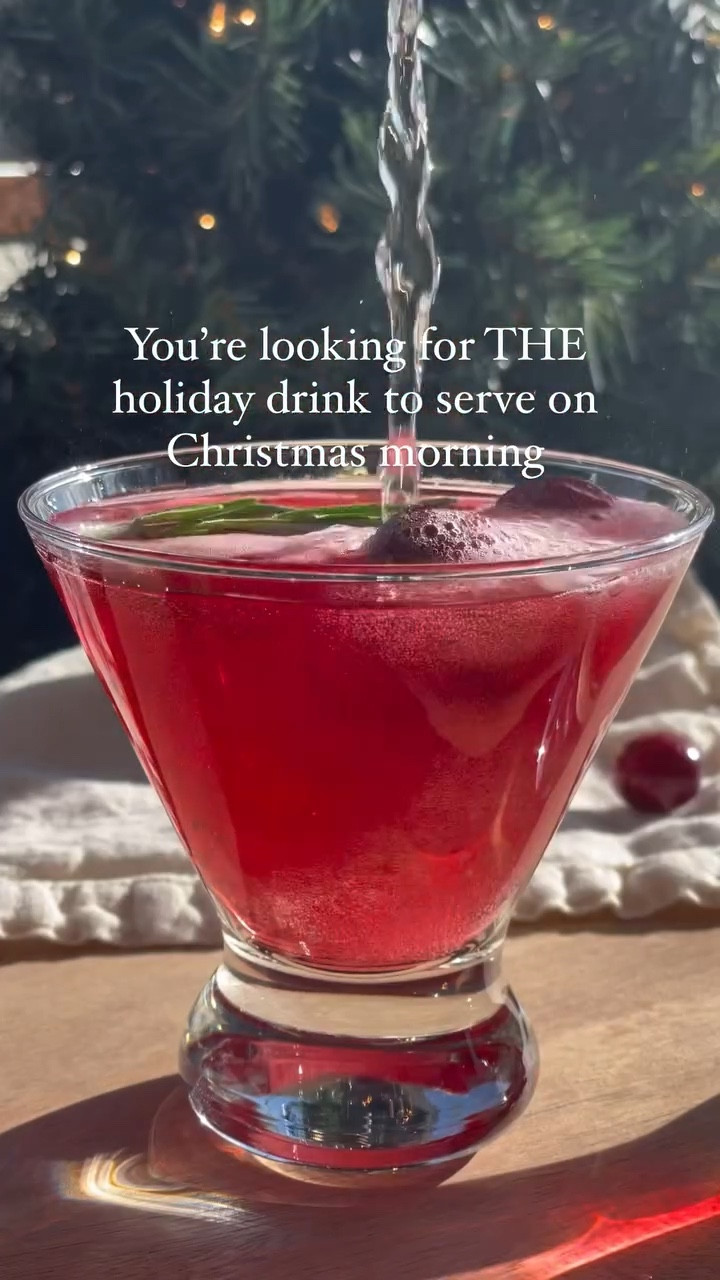 After waking up to see what Santa brought you, it’s time for Christmas breakfast!

Officially 8 days until Christmas! These are my go-to Christmas morning mimosas where we use cranberry juice instead of orange juice because ✨festive✨

Grab your favorite NA champagne and some cranberry juice! And don’t forget to garnish with cranberries and rosemary!

Ingredients 
• 2 oz cranberry juice
• na champagne 
• garnish: cranberries & rosemary

#christmasmorning #christmasbrunch #mocktails #mimosa #christmasmood #cranberry #mocktailgirlie

#LTKHoliday #LTKSeasonal #LTKHome