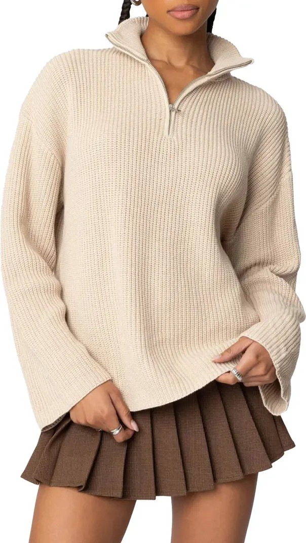 Amour High Neck Oversize Pullover Sweater | Nordstrom