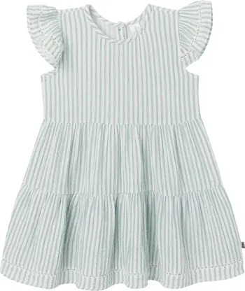 Mommy & Me Gauze Teal Stripe Dress | Nordstrom