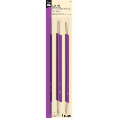 Dritz 3ct Quick Turn Fabric Tube Turners: Sewing Kit & Supplies, Plastic, 3 Pieces, Storage Case Included | Target