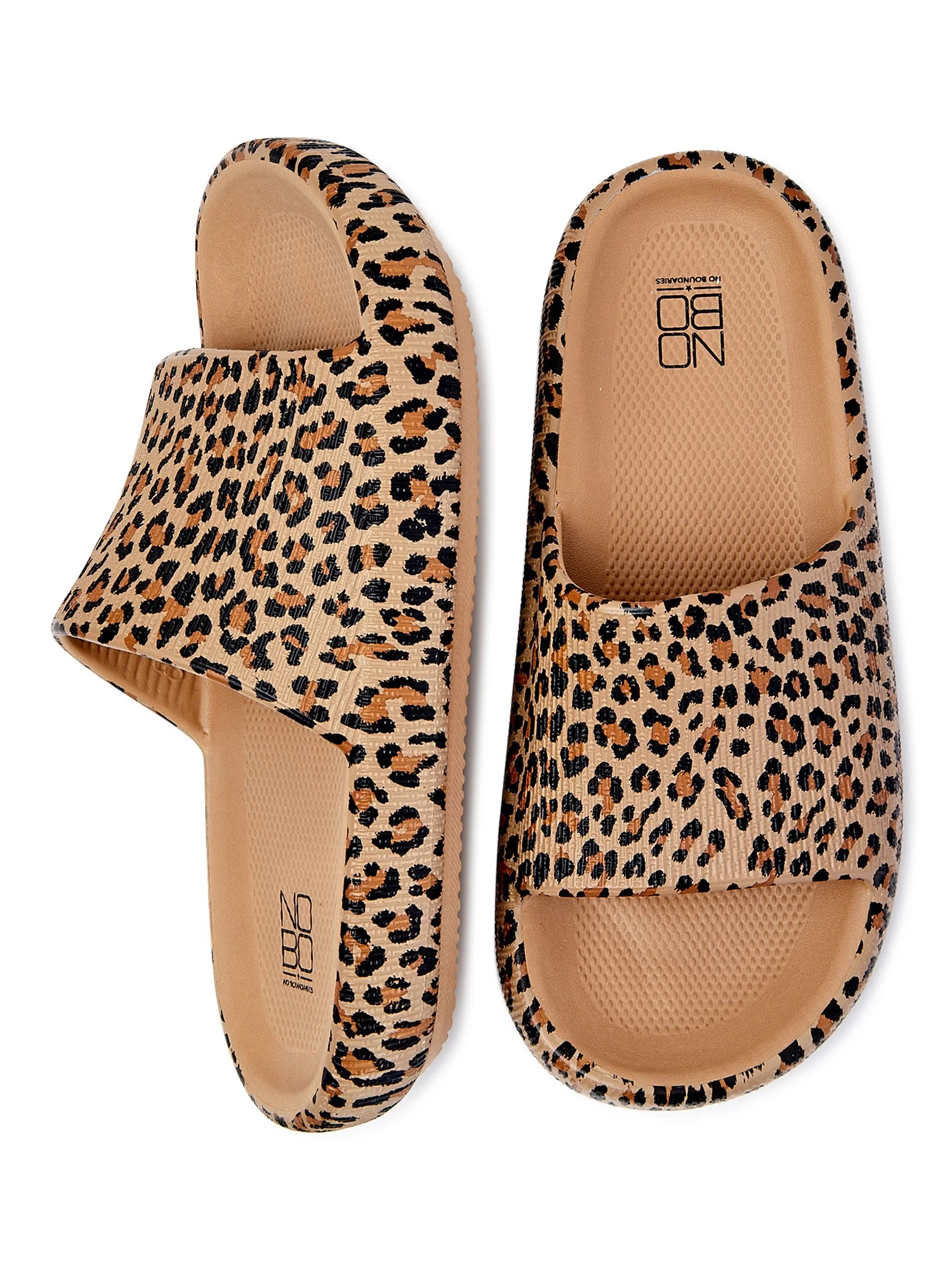 No Boundaries Women's Comfort Slide Sandals - Walmart.com | Walmart (US)