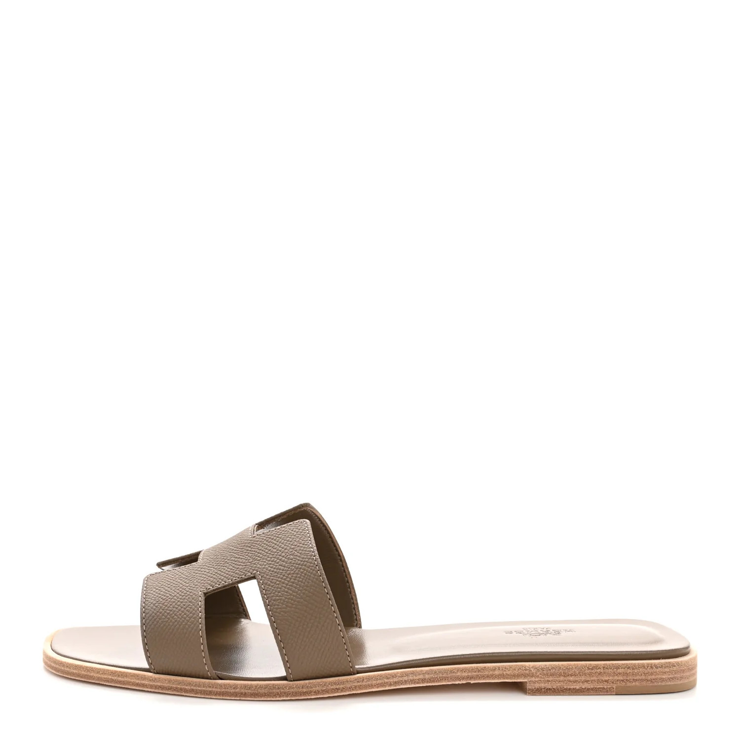 Epsom Oran Sandals 40.5 Etoupe | FASHIONPHILE (US)