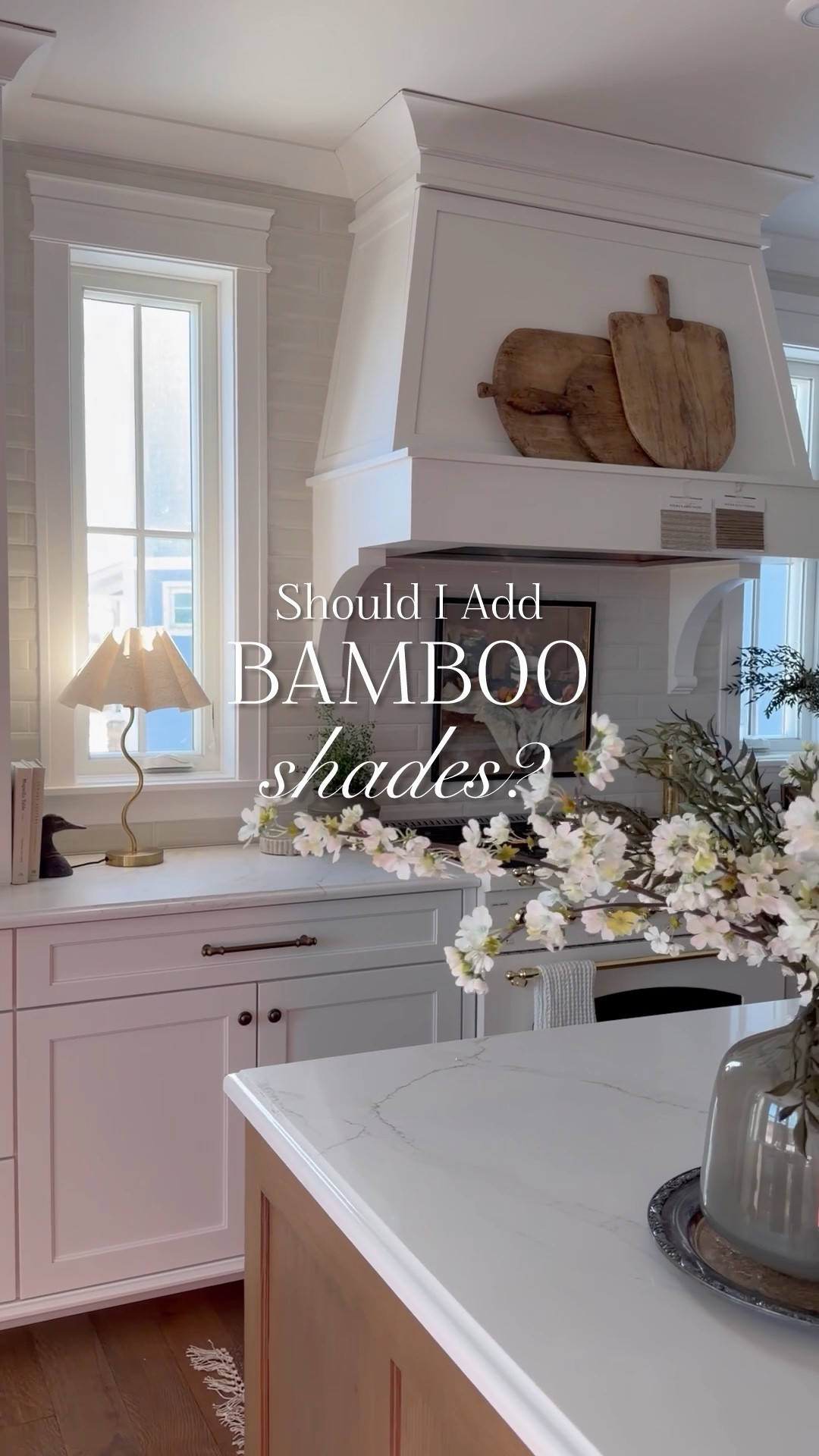 I’m thinking I’ll add bamboo shades to my kitchen and butler pantry windows. It’ll had depth and texture, which will be a nice tie-in to my white oak island and it will break up the white in my kitchen. I linked a couple I’m considering. Seabrook is my first choice  Comment your thoughts…

#LTKSaleAlert #LTKHome #LTKvlog