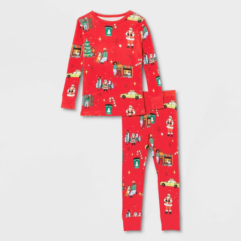 Toddler Holiday City Matching Family Pajama Set - Wondershop™ with Frances Marina Smith Red | Target