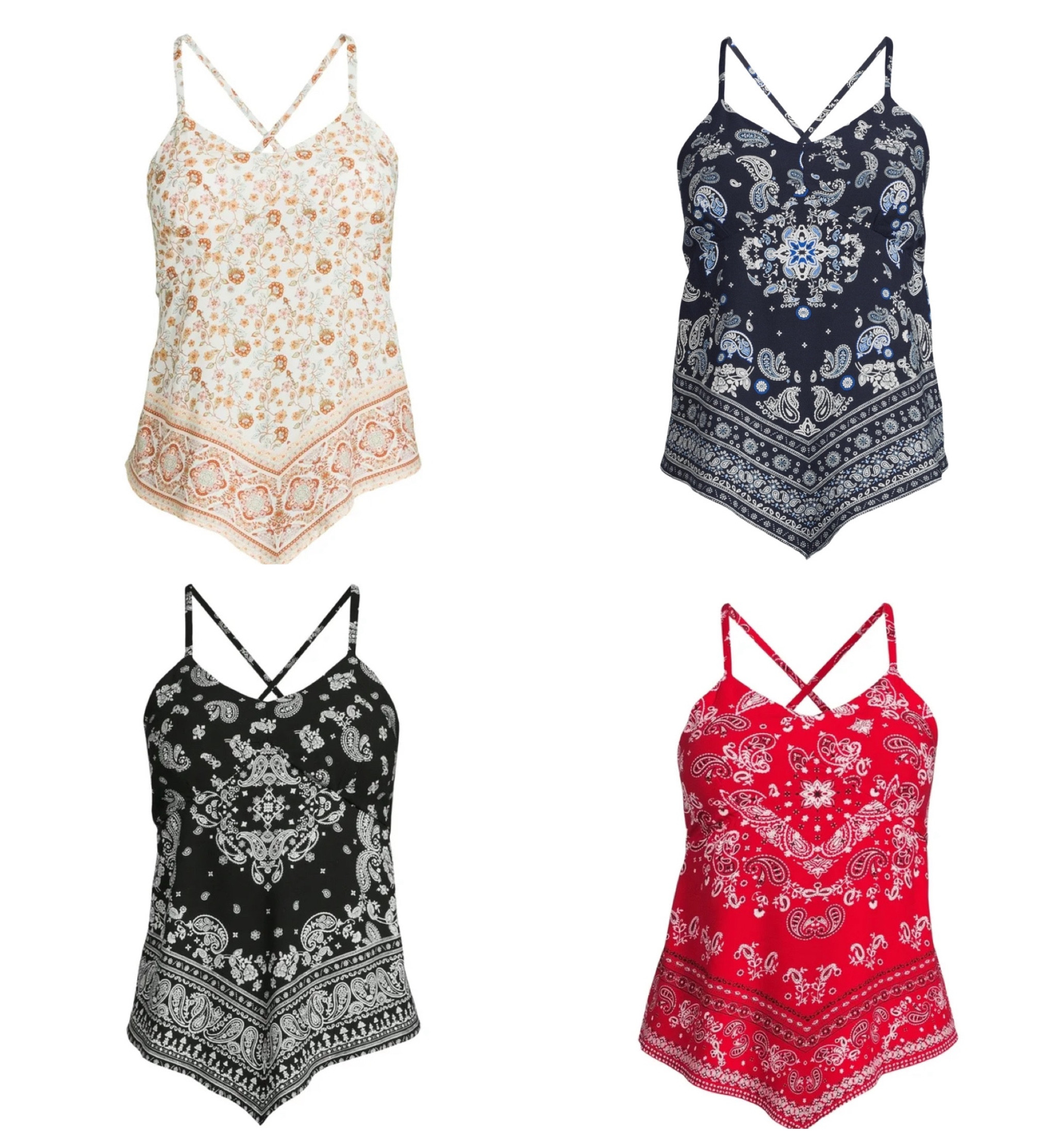 No Boundaries Juniors Hanky Hem Cami Top, Sizes XS-XXXL

#LTKFindsUnder50 #LTKStyleTip