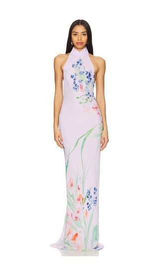 SAU LEE Gillian Dress in Lavender. - size 10 | Revolve Clothing (Global)