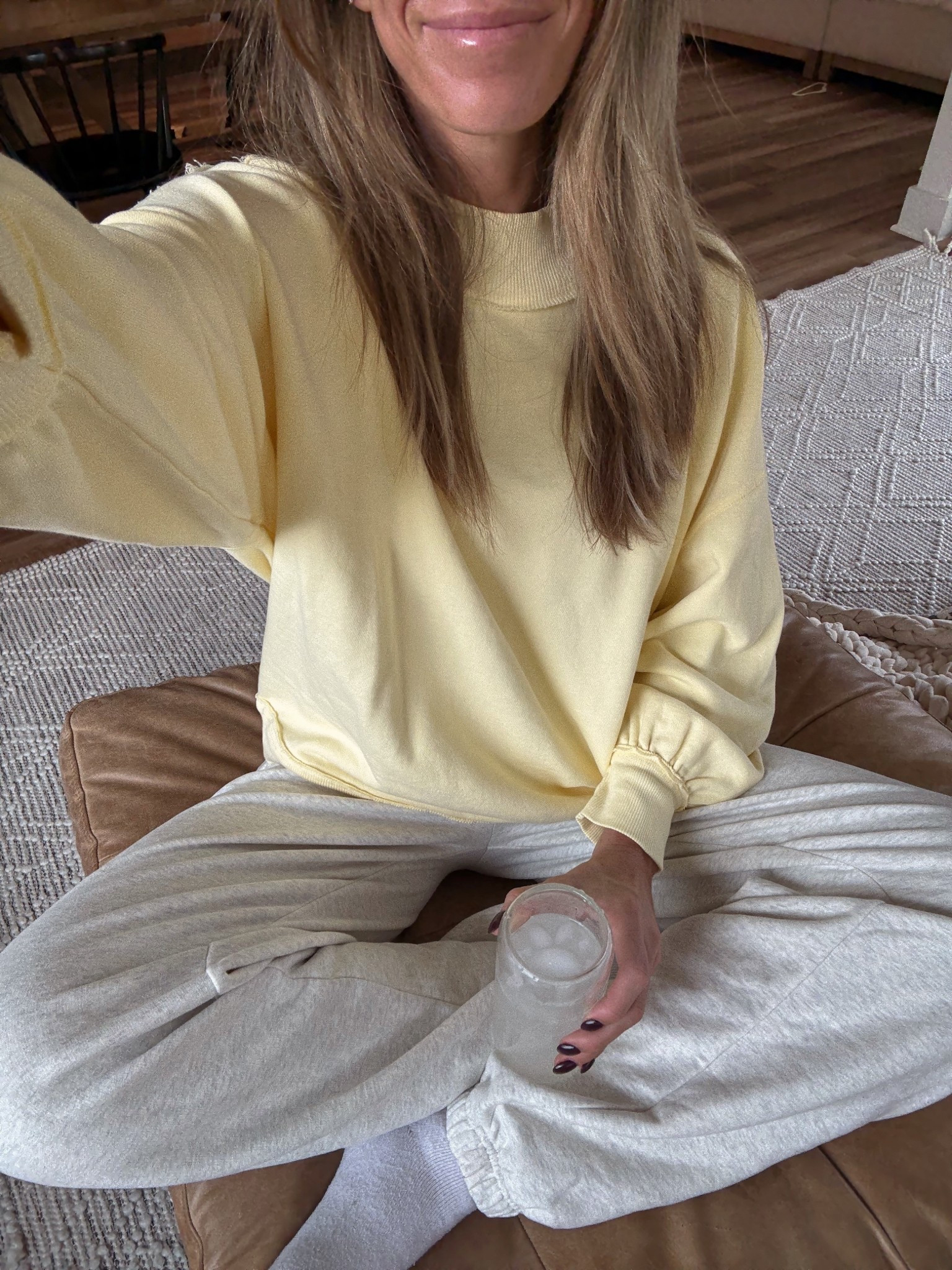 Today’s comfy lounge outfit
Joggers are tall girl friendly! Sized down to small tall
Size medium in sweatshirt. Runs oversized



Free people, joggers, tall sizes, Athleta 

#LTKTall #LTKSeasonal