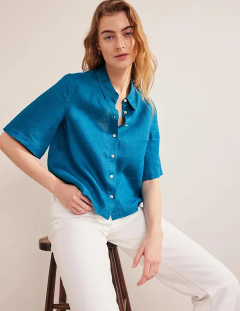 Short Sleeve Linen Shirt | Boden (US)