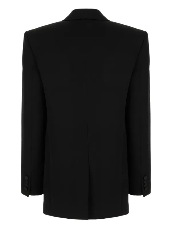 Saint Laurent shawl-lapel single-breasted Blazer  | Black | FARFETCH SK | Farfetch Global