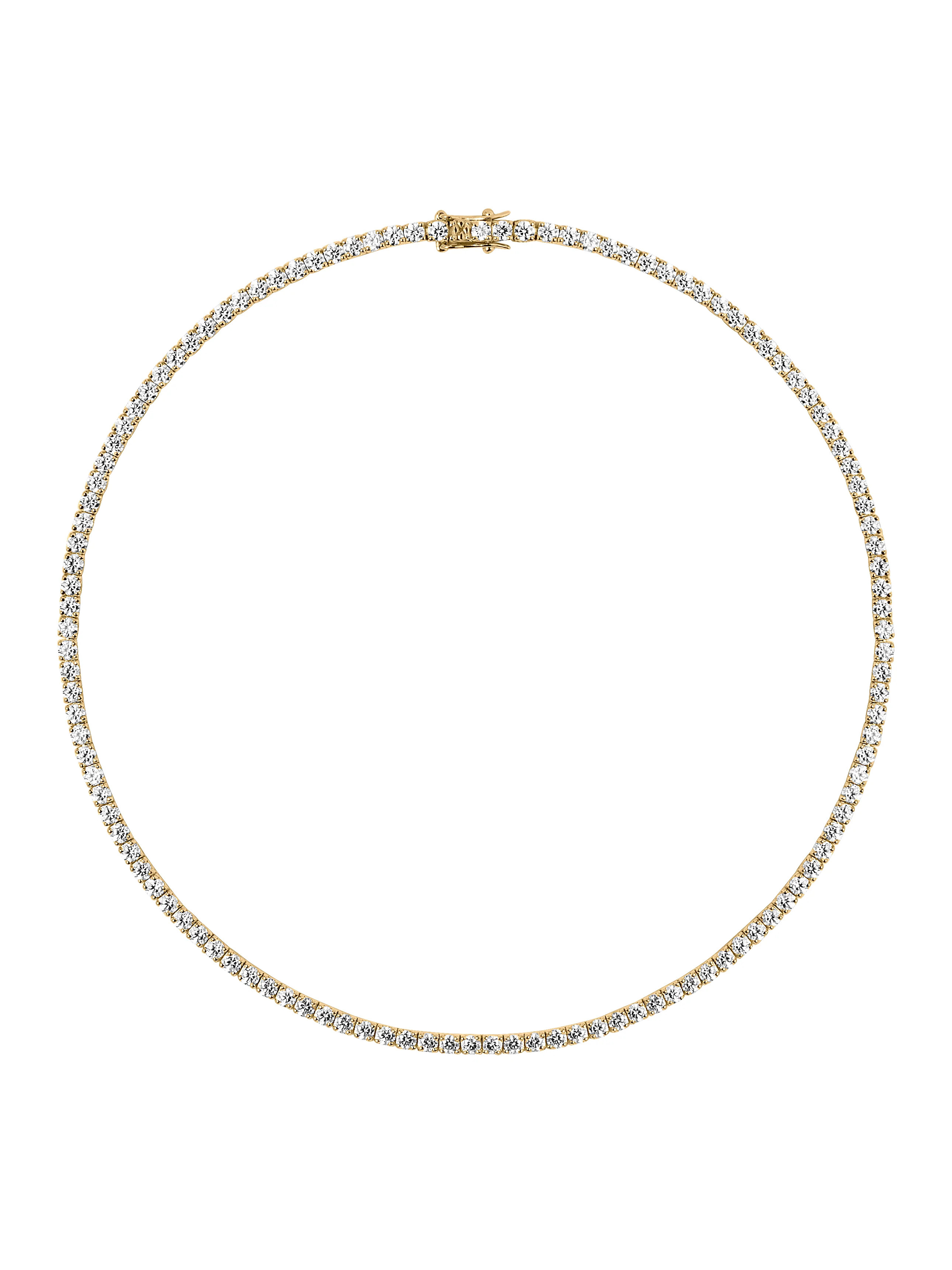 KATE RIVIÈRE NECKLACE IN 3MM MOISSANITE | Dorsey