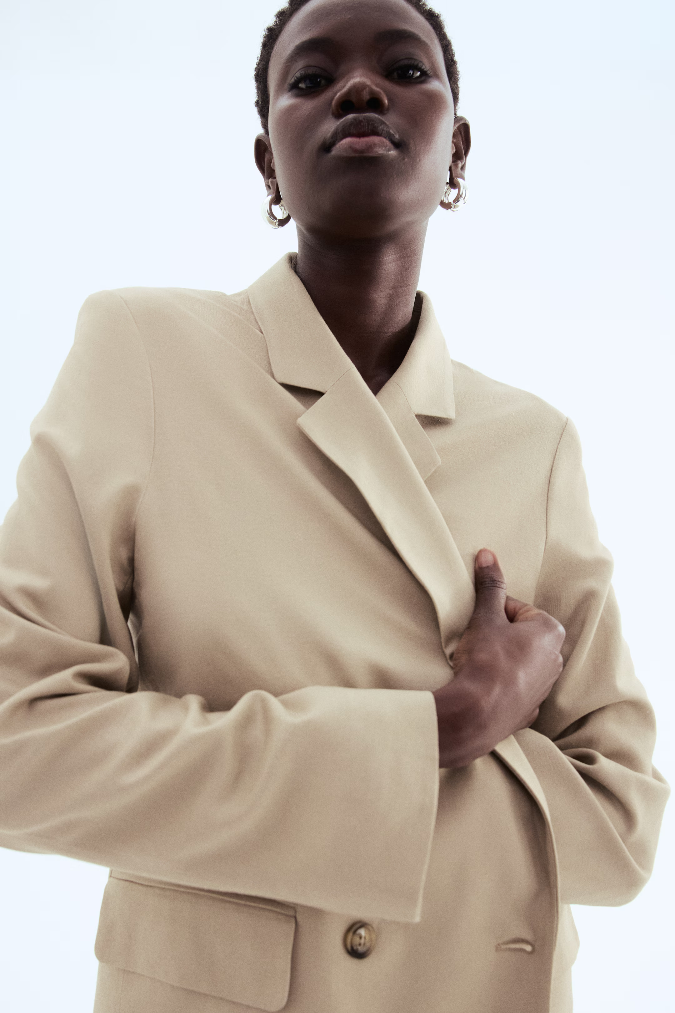 Linen-blend blazer | H&M (UK, MY, IN, SG, PH, TW, HK)