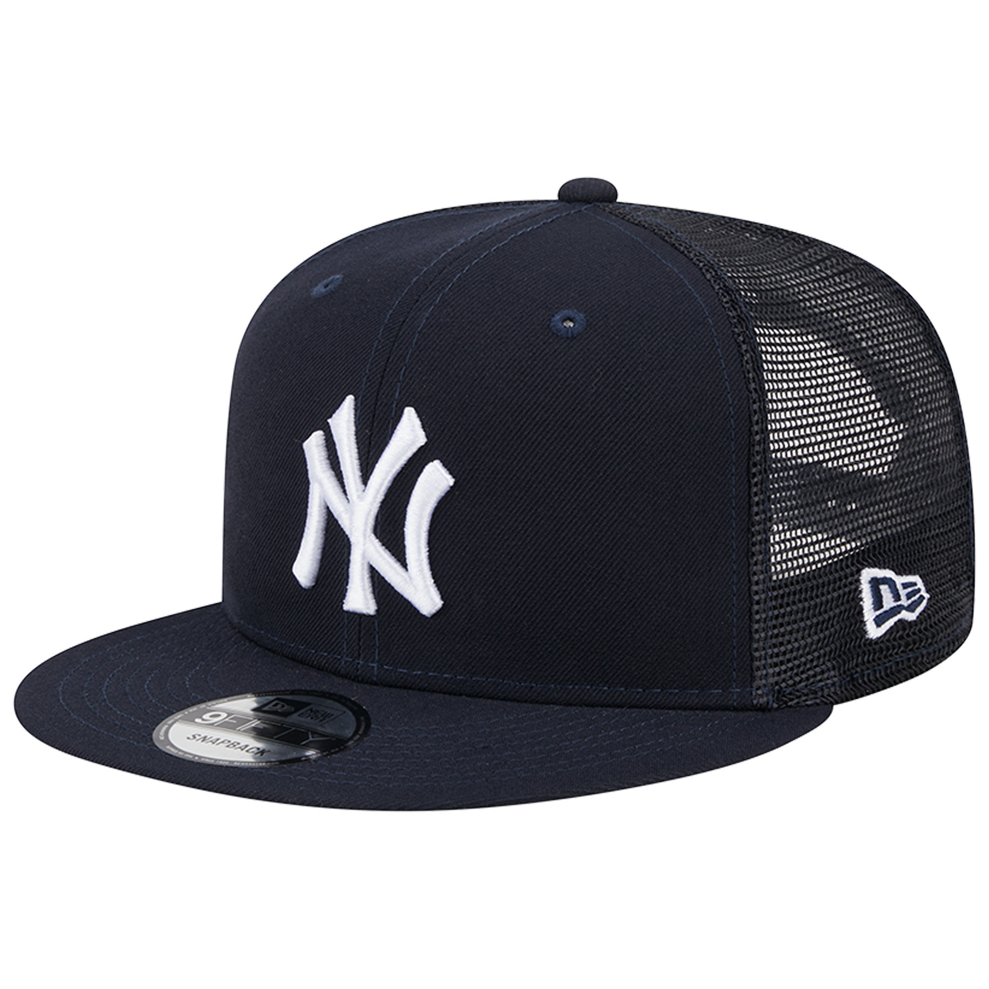 Men's New Era Navy New York Yankees Team Color Trucker 9FIFTY Snapback Hat | Fanatics