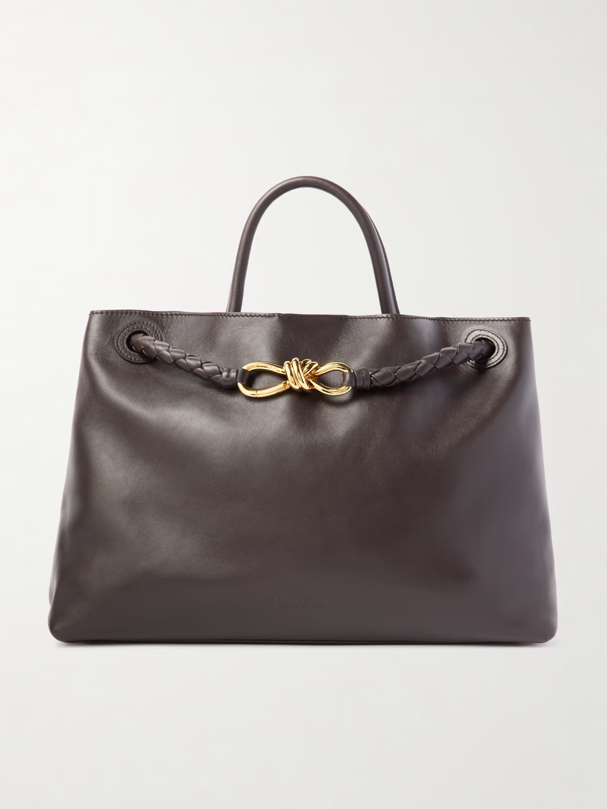 Bottega Veneta - Andiamo Medium Leather Tote - Brown | NET-A-PORTER (US)