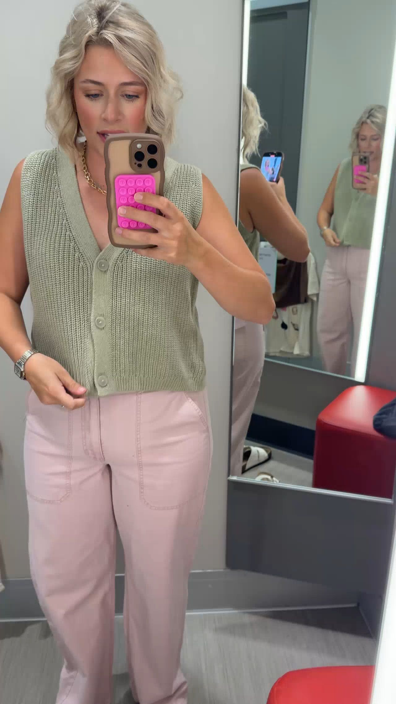 Cozy button up sweater vest comes in three colors and I got a compliment immediately after because I had to wear it!🙃  

 #LTKFindsUnder50