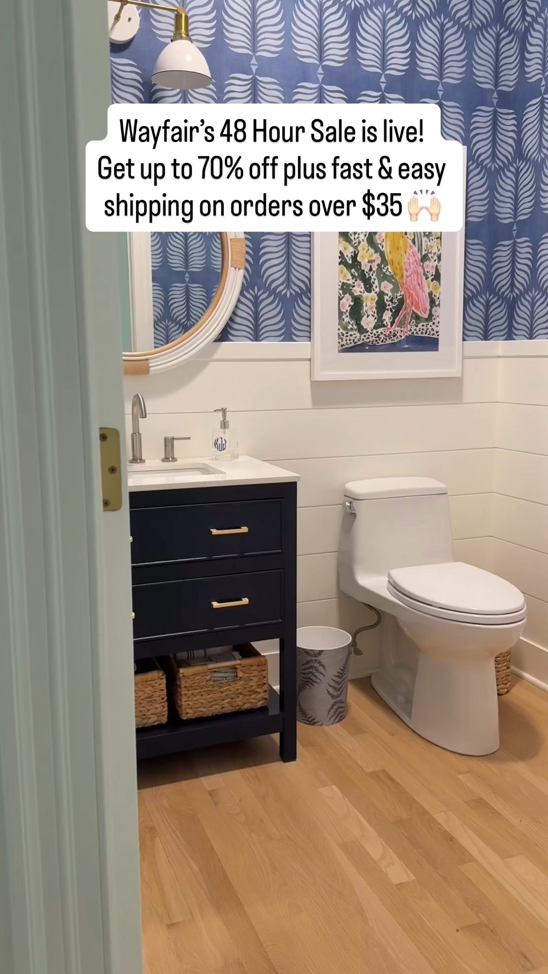 If you’re planning a bathroom renovation, now’s the time to grab your vanities, mirrors, faucets, and other bathroom decor because @Wayfair’s 48 Hour Sale is here! Get up to 70% off plus fast & easy shipping over $35! ✨I’ve linked both of these Wayfair bathroom vanities that I have and love plus my favorite bathroom lighting and decor to grab while everything’s on sale! #wayfair #wayfairpartner

#LTKFindsUnder100 #LTKSaleAlert #LTKHome